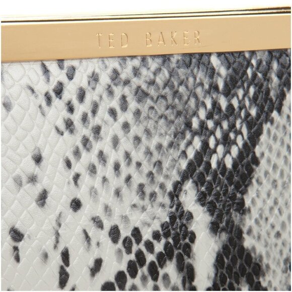 💕TED BAKER Reni Exotic Embossed Snakeskin Clutch - Picture 12 of 16
